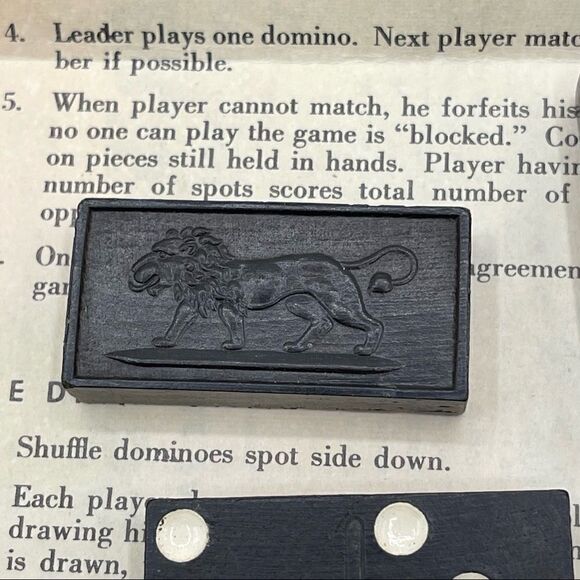 Vintage Chess Dominoes Checkers Three Game Kit by The Embossing Company Albany - Picture 6 of 16